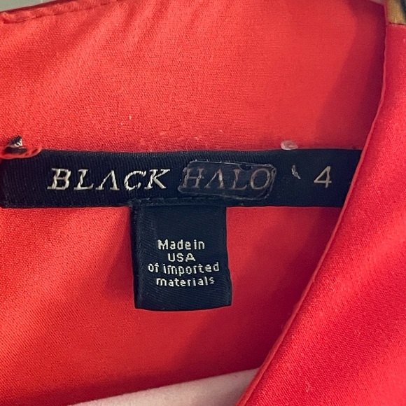 Black Halo Vibrant Red Floral Jodie Sheath Midi Dress - Picture 2 of 12